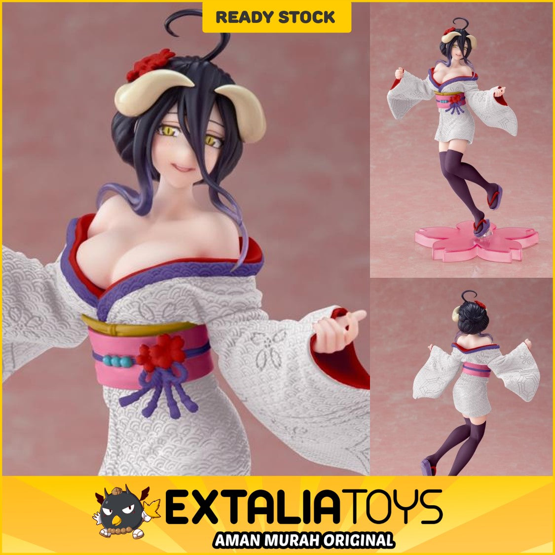TAITO FIGURE ALBEDO (SAKURA KIMONO VER.) RENEWAL EDITION - OVERLORD TAITO FIGURE ALBEDO (SAKURA KIMONO VER.) RENEWAL EDITION - OVERLORD